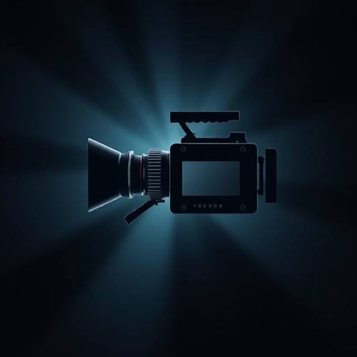 Icono de producción: cámara de cine.